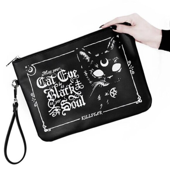 KILLSTAR Cat Eye makeup bag/clutch AUTHENTIC - Picture 2 of 7
